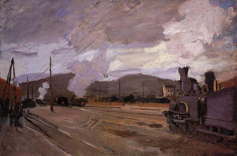 The Gare d'Argenteuil, Claude Monet